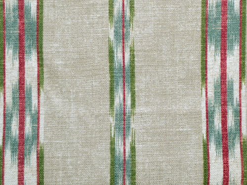Ikat Stripe colour 04 Chartreuse and Rose